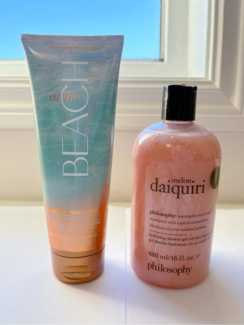 Bath & Body Works At the Beach Body Cream Philosophy Melon Daiquiri Shower Gel
